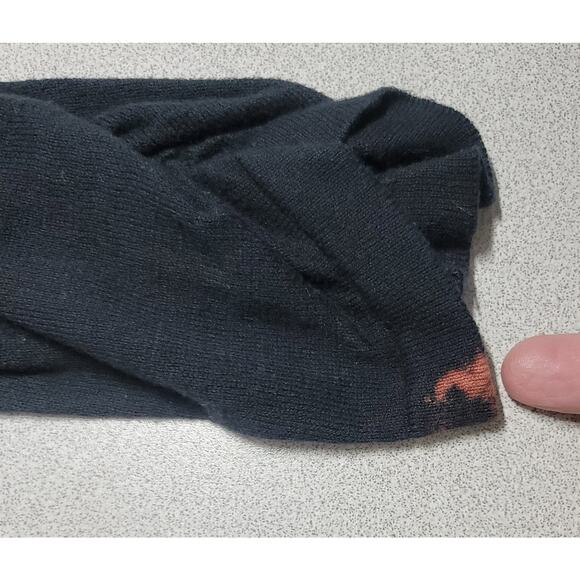 Lane Bryant Black Knitted Open Front Cardigan 14 16 Lightweight Ruched Sleeves - Picture 2 of 7